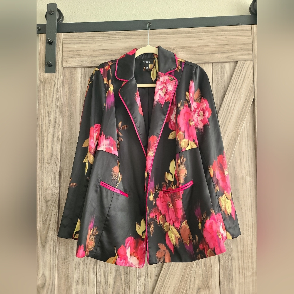 TORRID Satin Blazer/Jacket